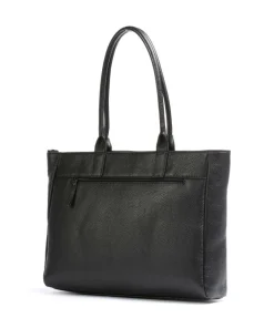 Castelijn & Beerens Tote Bags-Onyx Anna Tote bag 15″ grained leather