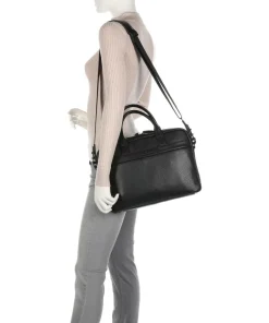 Castelijn & Beerens Business- & Laptop Bags-Onyx Delta Briefcase 13″ grained cow leather