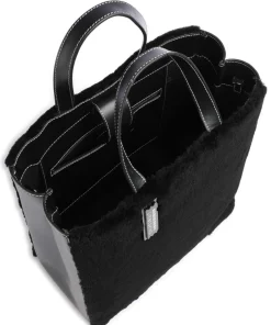 Liebeskind Tote Bags|Handbags-Paper Bag Shearling M Handbag fine grain leather, faux fur