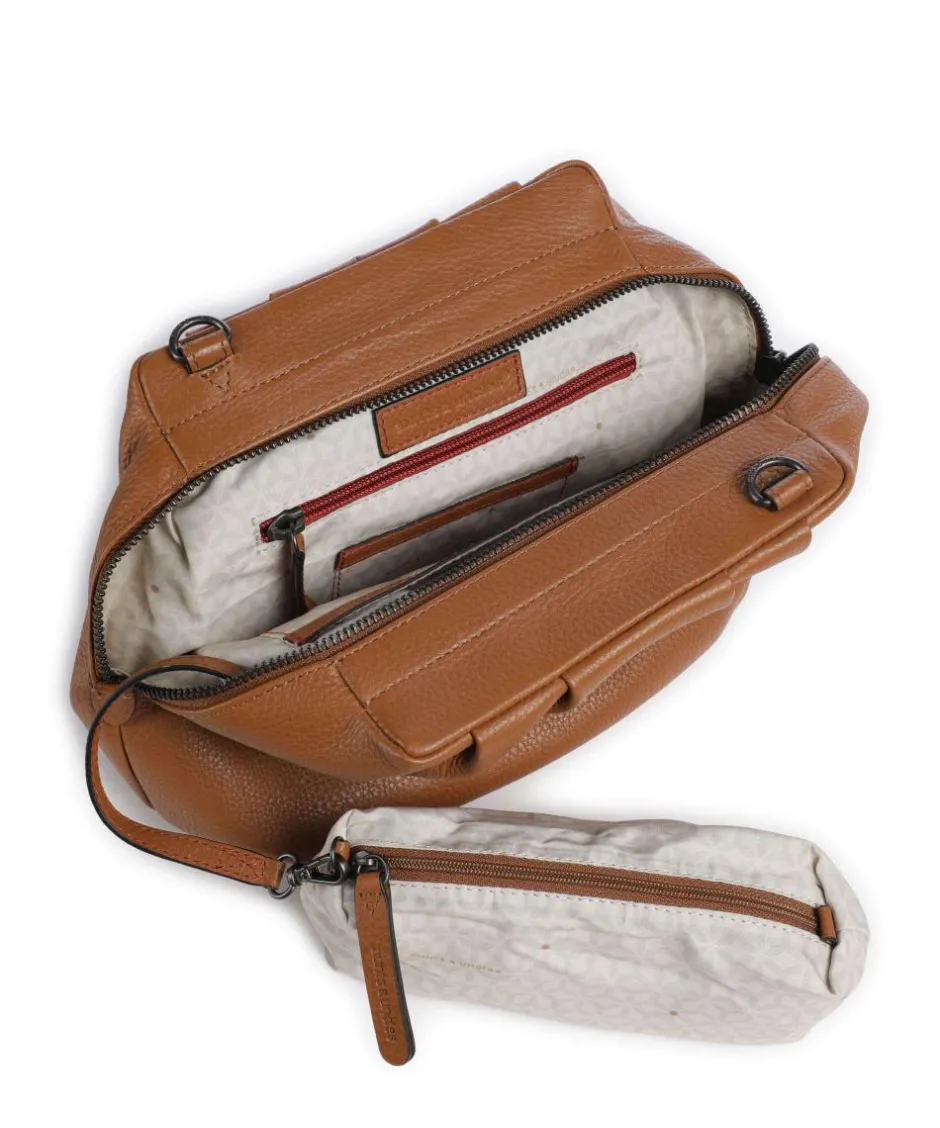 Aunts & Uncles Crossbody Bags-Philocalists Honey Crossbody bag grained leather
