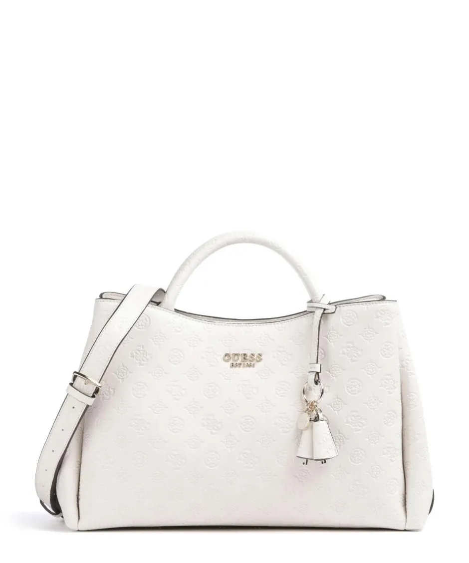 Guess Tote Bags|Handbags-Phoebe Peony Debossed Handbag imitation leather