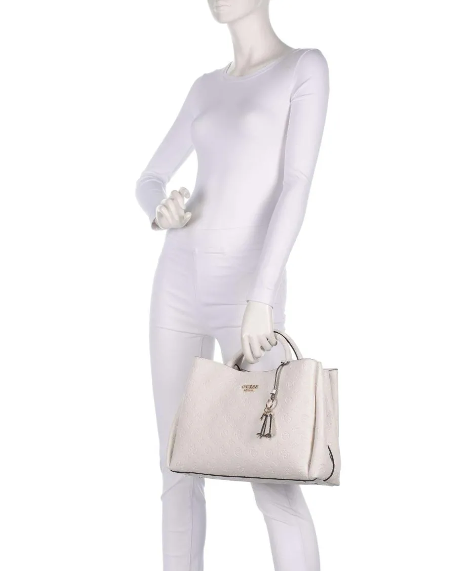 Guess Tote Bags|Handbags-Phoebe Peony Debossed Handbag imitation leather