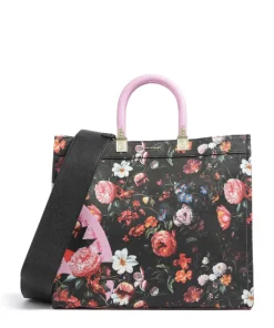 Sprayground Tote Bags|Handbags-Pink Flowers Handbag hard synthetic
