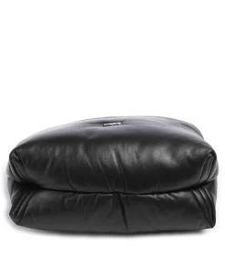 Abro Shoulder Bags|Hobo Bags-Piuma_Lucido Puffer Hobo bag fine grain leather