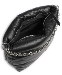 Abro Shoulder Bags|Hobo Bags-Piuma_Lucido Puffer Hobo bag fine grain leather