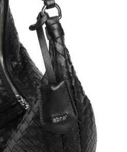 Abro Shoulder Bags|Hobo Bags-Piuma Nana Small Hobo bag fine grain leather
