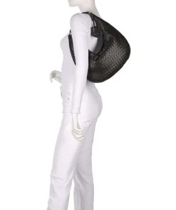 Abro Shoulder Bags|Hobo Bags-Piuma Nana Small Hobo bag fine grain leather