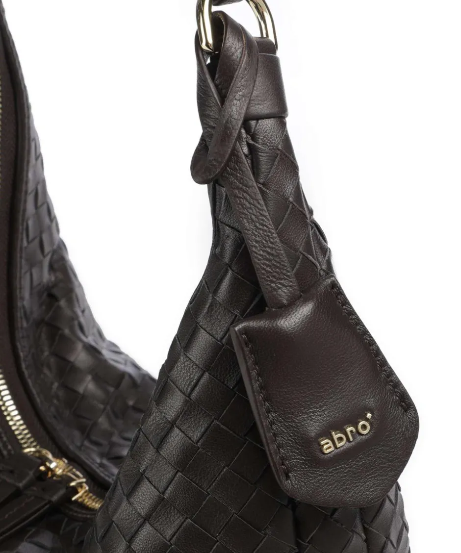 Abro Shoulder Bags|Hobo Bags-Piuma Nana Small Hobo bag fine grain leather