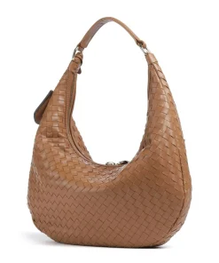 Abro Shoulder Bags|Hobo Bags-Piuma Nana Small Hobo bag fine grain leather