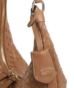 Abro Shoulder Bags|Hobo Bags-Piuma Nana Small Hobo bag fine grain leather