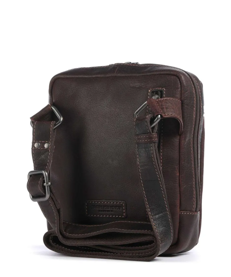 Jack Kinsky Crossbody Bags-Porto 9 Crossbody bag fine grain leather