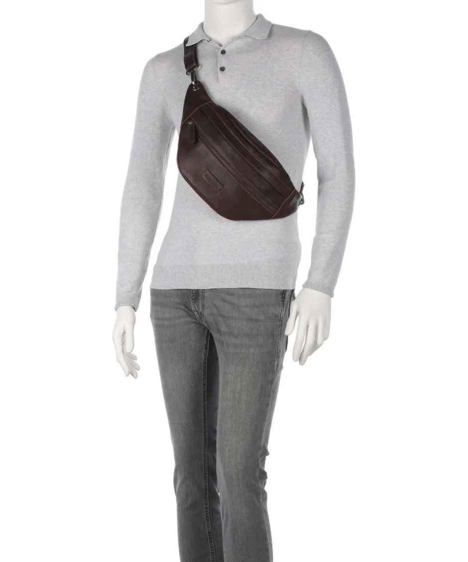 Jack Kinsky Fanny Packs|Crossbody Bags-Porto 1 Fanny pack grained leather