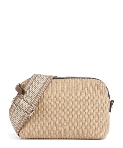 Abro Crossbody Bags-Raffia Kaia Crossbody bag bast