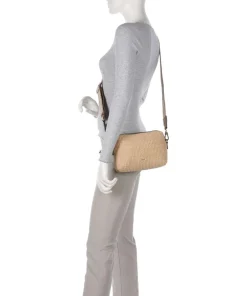 Abro Crossbody Bags-Raffia Kaia Crossbody bag bast