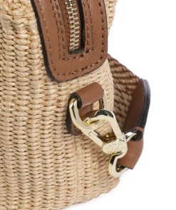 Abro Crossbody Bags-Raffia Kaia Crossbody bag bast