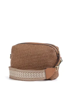 Abro Crossbody Bags-Raffia Kaia Crossbody bag bast