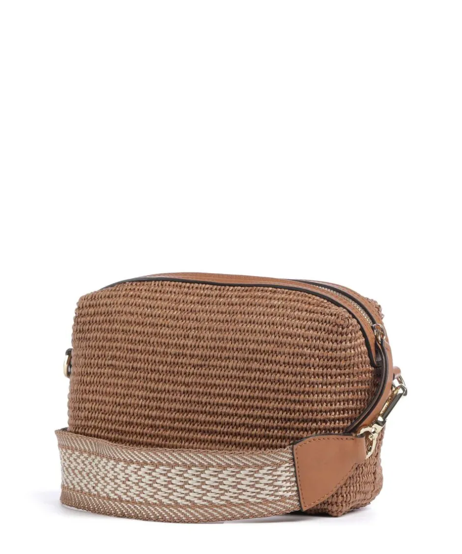 Abro Crossbody Bags-Raffia Kaia Crossbody bag bast