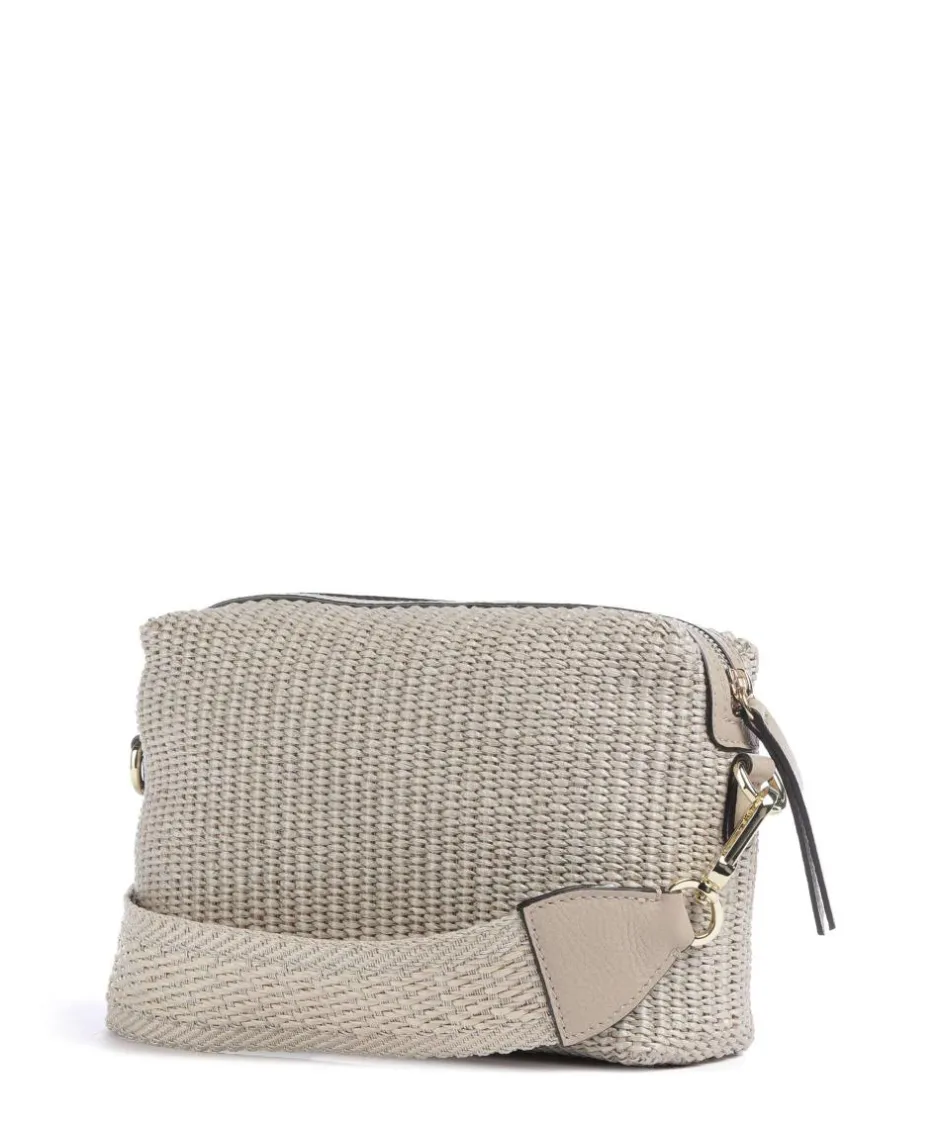 Abro Crossbody Bags-Raffia Kaia Crossbody bag bast