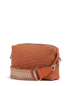 Abro Crossbody Bags-Raffia Kaia Crossbody bag bast