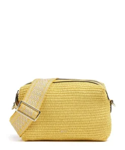 Abro Crossbody Bags-Raffia Kaia Crossbody bag bast