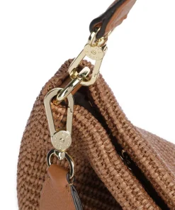 Abro Shoulder Bags|Hobo Bags-Raffia Kaia Hobo bag bast