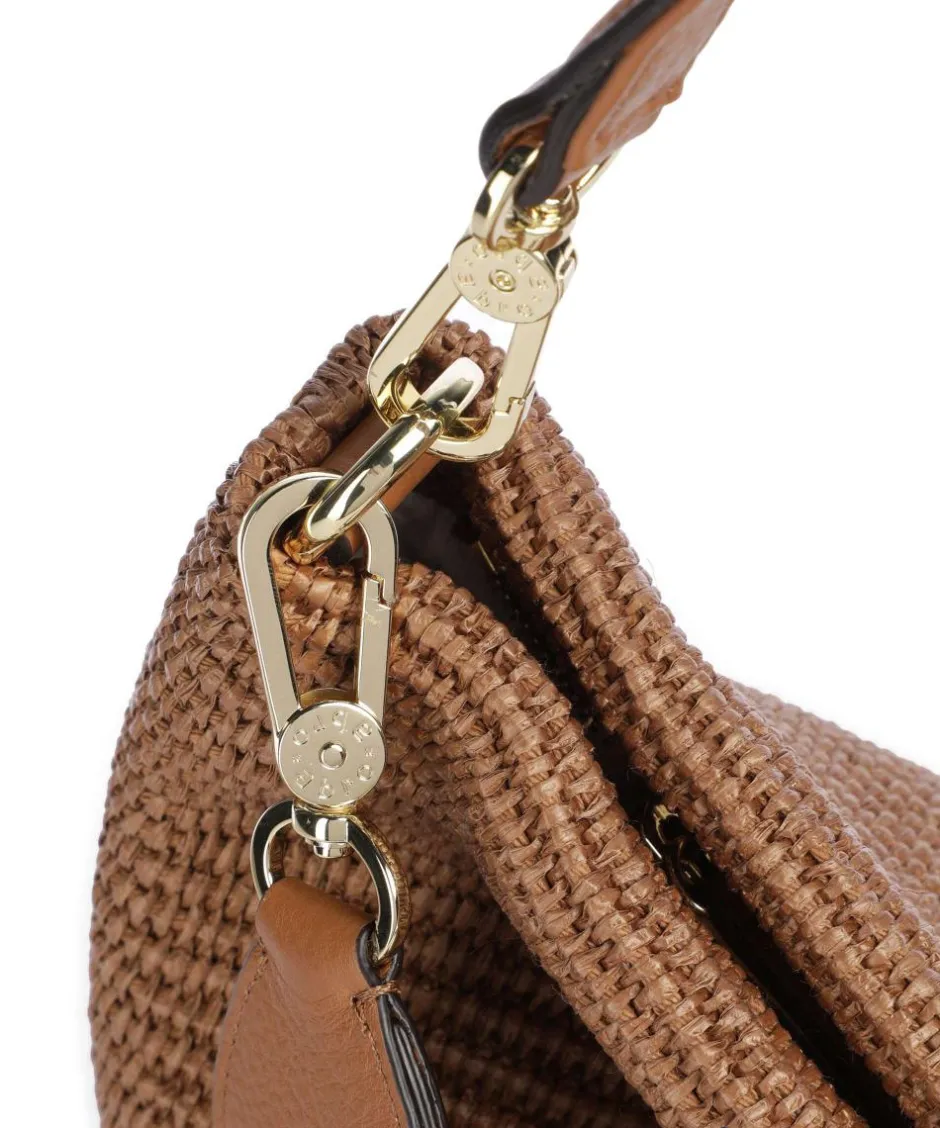 Abro Shoulder Bags|Hobo Bags-Raffia Kaia Hobo bag bast