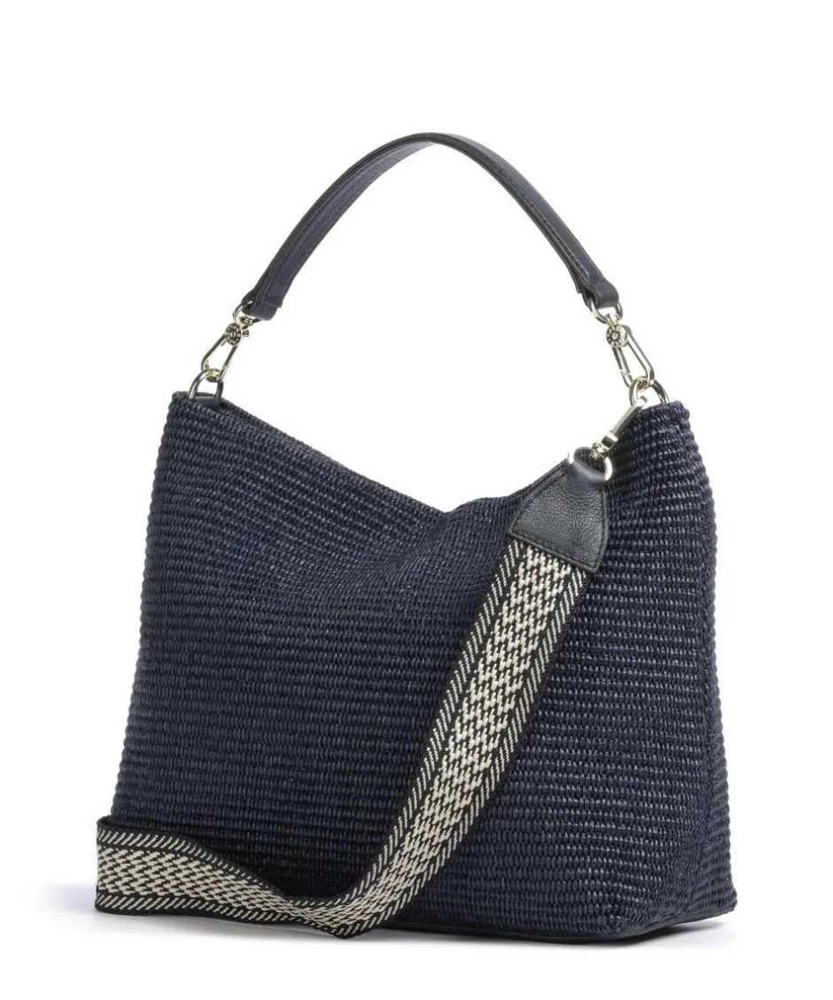 Abro Shoulder Bags|Hobo Bags-Raffia Kaia Hobo bag bast