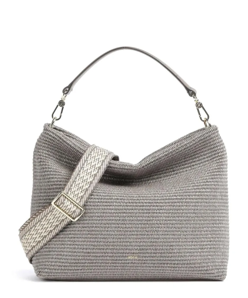 Abro Shoulder Bags|Hobo Bags-Raffia Kaia Hobo bag bast