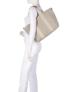 Abro Tote Bags|Handbags-Raffia Kaia Tote bag bast