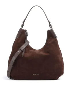Coccinelle Shoulder Bags|Hobo Bags-Rebekka Suede Hobo bag brushed cow leather