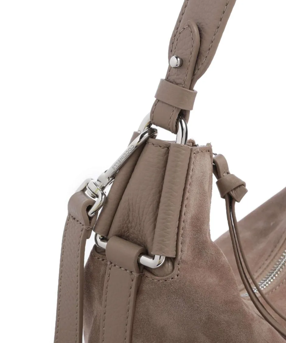 Coccinelle Shoulder Bags|Hobo Bags-Rebekka Suede Hobo bag brushed cow leather
