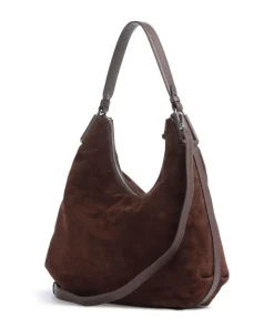 Coccinelle Shoulder Bags|Hobo Bags-Rebekka Suede Hobo bag brushed cow leather