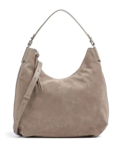Coccinelle Shoulder Bags|Hobo Bags-Rebekka Suede Hobo bag brushed cow leather
