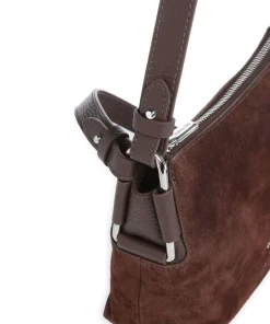 Coccinelle Shoulder Bags|Crossbody Bags-Rebekka Suede Shoulder bag brushed cow leather