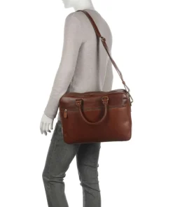 Bugatti Business- & Laptop Bags-Remo Briefcase 15″ fine grain cow leather