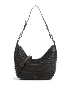 FredsBruder Shoulder Bags|Hobo Bags-Riffel Flowow Hobo bag grained leather
