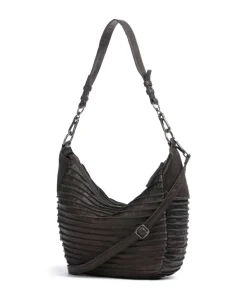 FredsBruder Shoulder Bags|Hobo Bags-Riffel Flowow Hobo bag grained leather