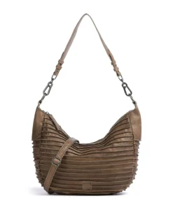 FredsBruder Shoulder Bags|Hobo Bags-Riffel Flowow Hobo bag grained leather