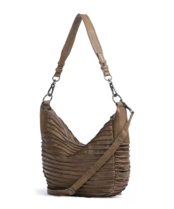 FredsBruder Shoulder Bags|Hobo Bags-Riffel Flowow Hobo bag grained leather