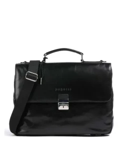 Bugatti Business- & Laptop Bags-Romano Briefcase 15″ pull-up cow leather