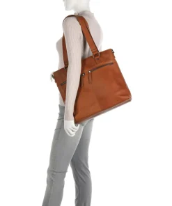 The Chesterfield Brand Tote Bags-Rome Tote bag 13″ pull-up cow leather