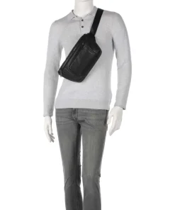 Piquadro Fanny Packs|Crossbody Bags-S134 Fanny pack grained cow leather