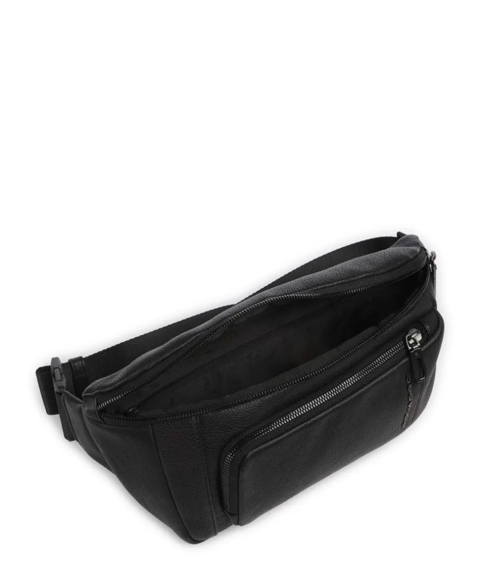 Piquadro Fanny Packs|Crossbody Bags-S134 Fanny pack grained cow leather