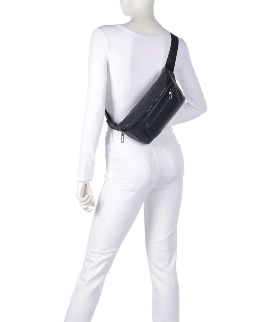Piquadro Fanny Packs|Crossbody Bags-S134 Fanny pack grained cow leather