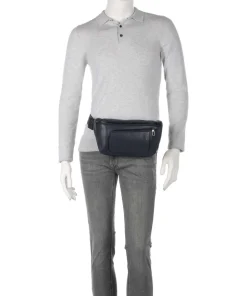 Piquadro Fanny Packs|Crossbody Bags-S134 Fanny pack grained cow leather