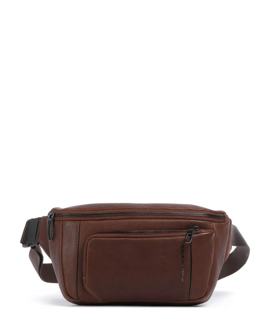 Piquadro Fanny Packs|Crossbody Bags-S134 Fanny pack grained cow leather