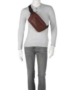 Piquadro Fanny Packs|Crossbody Bags-S134 Fanny pack grained cow leather