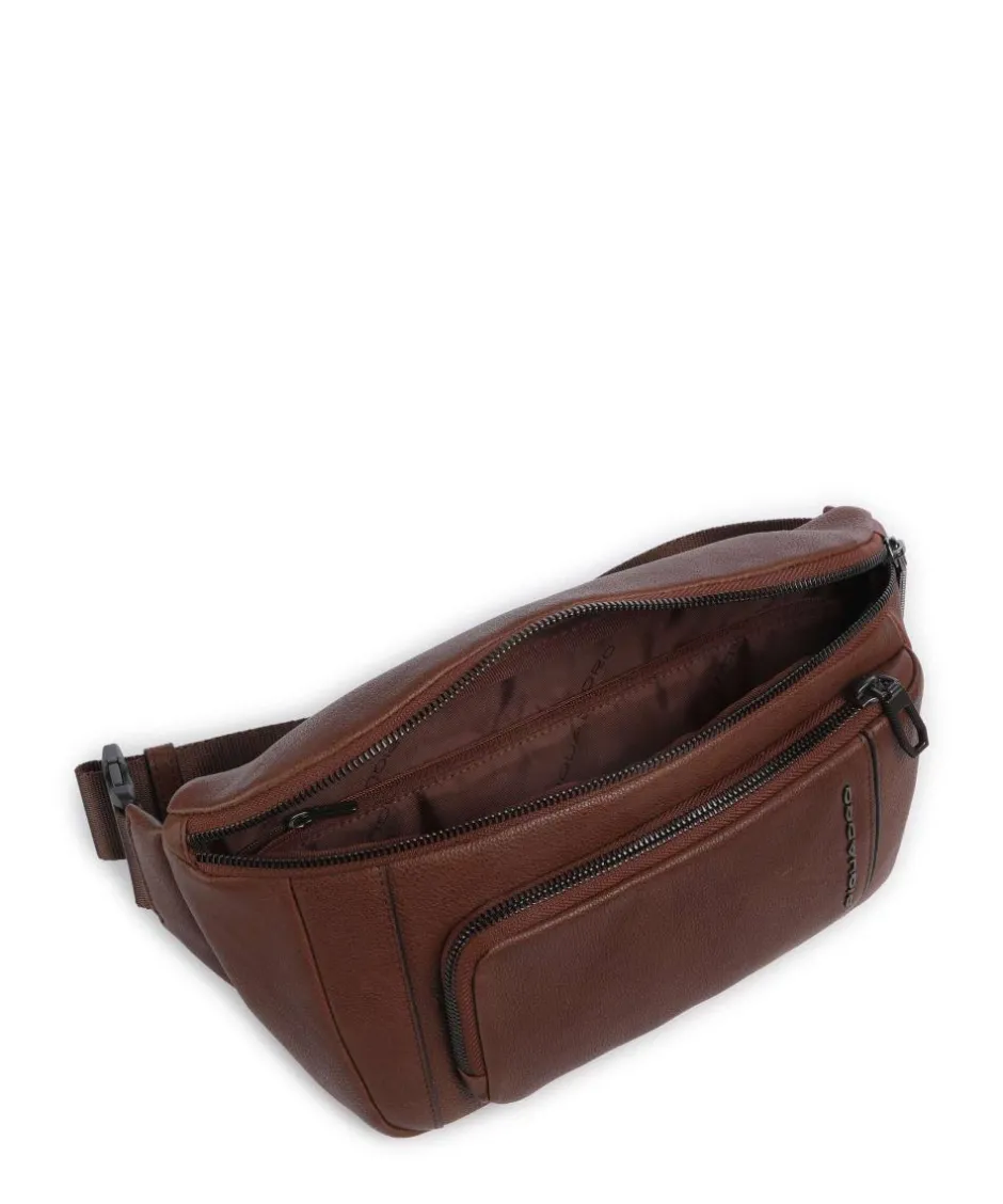 Piquadro Fanny Packs|Crossbody Bags-S134 Fanny pack grained cow leather