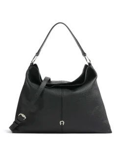 AIGNER Shoulder Bags|Hobo Bags-Savannah L Hobo bag grained cow leather