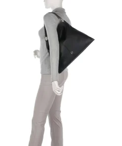 AIGNER Shoulder Bags|Hobo Bags-Savannah L Hobo bag grained cow leather